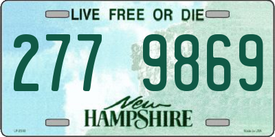 NH license plate 2779869