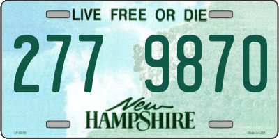 NH license plate 2779870