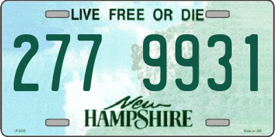 NH license plate 2779931