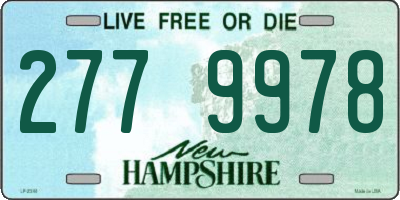 NH license plate 2779978