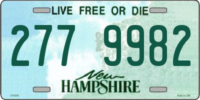 NH license plate 2779982