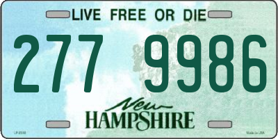 NH license plate 2779986