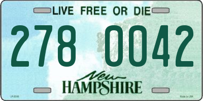 NH license plate 2780042
