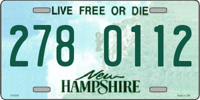 NH license plate 2780112