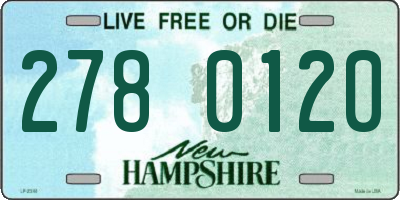NH license plate 2780120