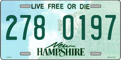 NH license plate 2780197