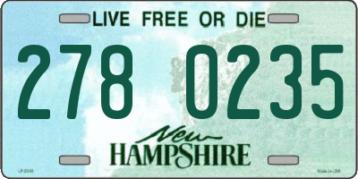 NH license plate 2780235