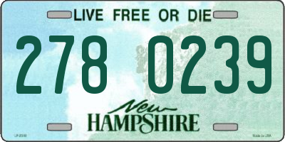 NH license plate 2780239