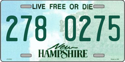 NH license plate 2780275