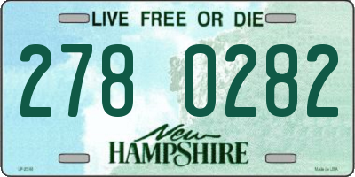 NH license plate 2780282
