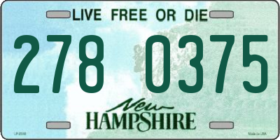 NH license plate 2780375