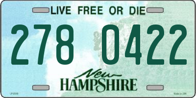 NH license plate 2780422