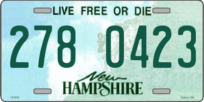 NH license plate 2780423
