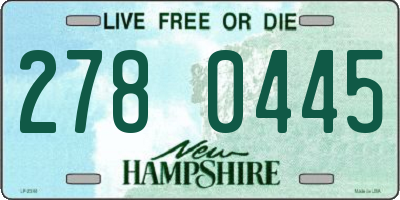 NH license plate 2780445