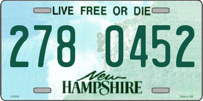 NH license plate 2780452