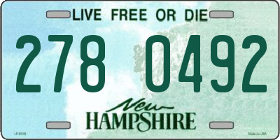 NH license plate 2780492
