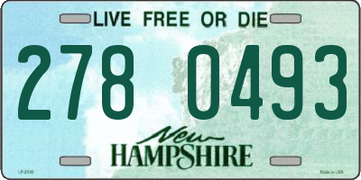 NH license plate 2780493