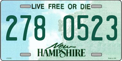 NH license plate 2780523