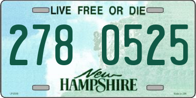 NH license plate 2780525