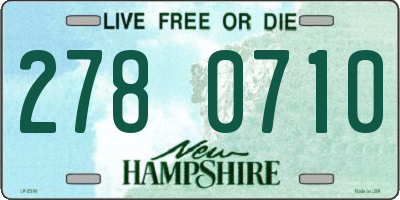 NH license plate 2780710