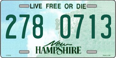 NH license plate 2780713