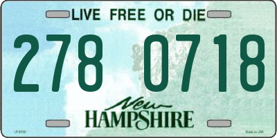 NH license plate 2780718