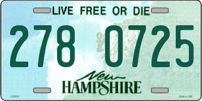 NH license plate 2780725