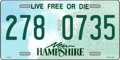 NH license plate 2780735
