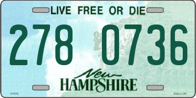 NH license plate 2780736