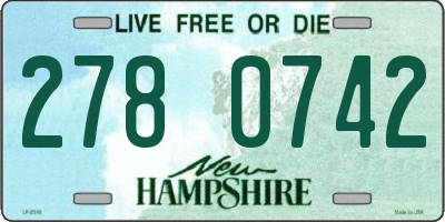 NH license plate 2780742