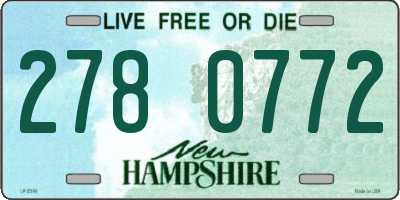 NH license plate 2780772