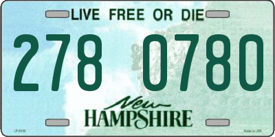 NH license plate 2780780