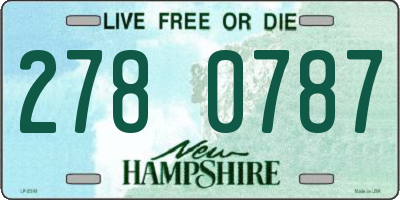 NH license plate 2780787