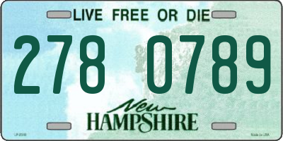 NH license plate 2780789