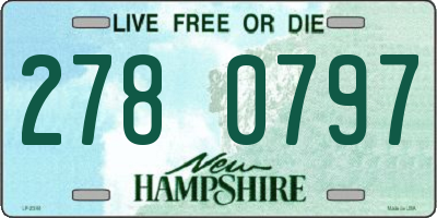 NH license plate 2780797