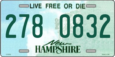 NH license plate 2780832