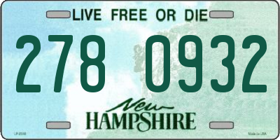 NH license plate 2780932