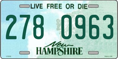 NH license plate 2780963
