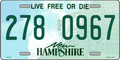 NH license plate 2780967