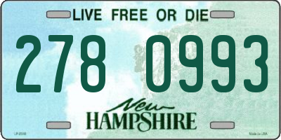 NH license plate 2780993