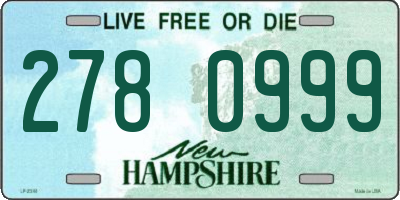 NH license plate 2780999