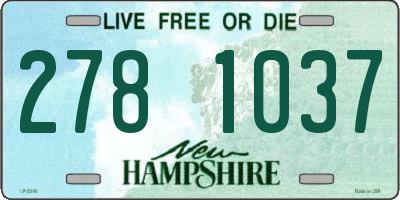 NH license plate 2781037