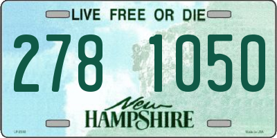 NH license plate 2781050