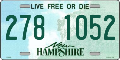 NH license plate 2781052