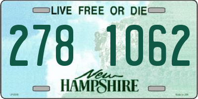 NH license plate 2781062