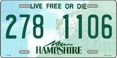 NH license plate 2781106
