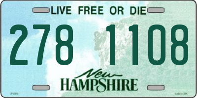 NH license plate 2781108