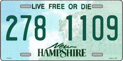 NH license plate 2781109