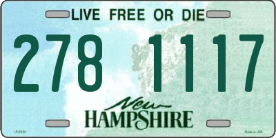 NH license plate 2781117