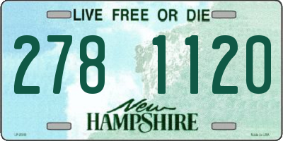 NH license plate 2781120
